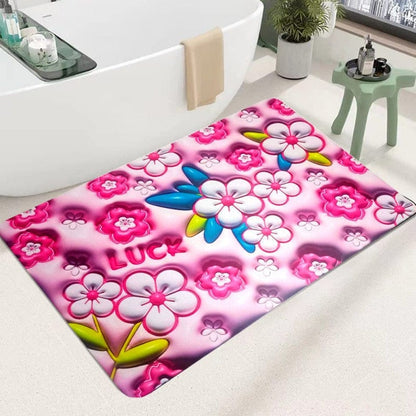 3D Prints Bathroom Non-Slip Floor Mat